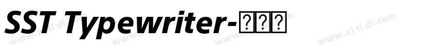 SST Typewriter字体转换